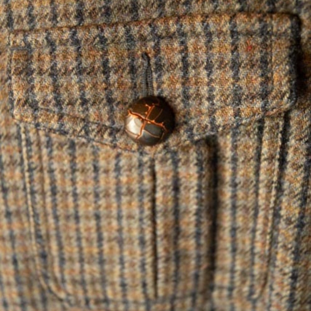 Fink Navy Wool Bomber Jacket mens M - Picture 7 of 11